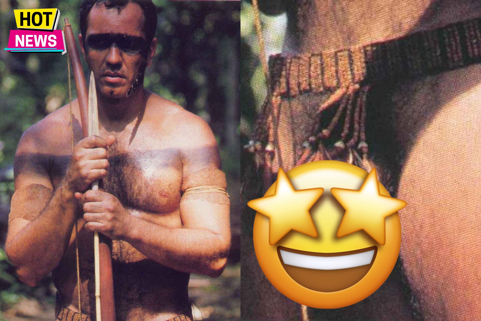 Relembrando o dia em que o ator Humberto Martins ficou peladão na mata vestido de índio é acabou subindo a temperatura n