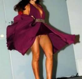 Famosas flagradas sem calcinha