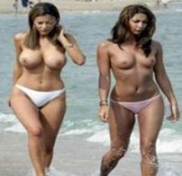 Flagras de belas tetas na praia