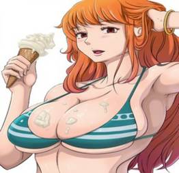 Nami one piece sensualizando