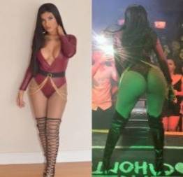 Mc pocahontas rebolando o bundão em show