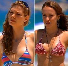 Lavínia vlasak e fernanda nobre juntas na praia
