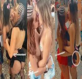 Grazi mourão pegando as novinhas na rua no carnaval 2020