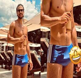 Eo Sérgio Malheiros que não prometeu nada mais entregou tudo ao postar foto de sunga é mala marcada chama atenção
